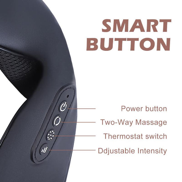 Admbm Shiatsu Back and Neck Massager, Back Massager Deep Tissue Kneading Neck and Shoulder Massage with Heat, Electric Massage Pillow Fathers Day Gift Ideas from Daughter Son(Wireless)