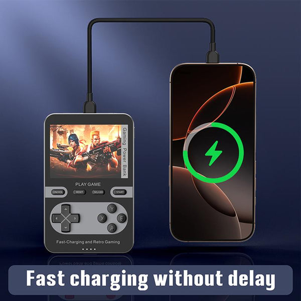 PowerPlay 5000: Retro Console + Magnetic Power Bank 2-in-1