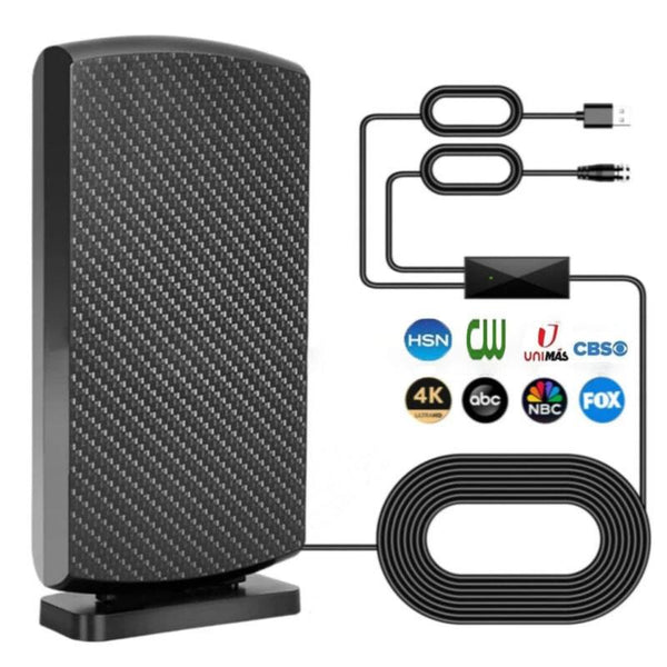 Smart TV Digital HD Antenna | 4K 1080P | 360° Signal Reception | No Cable Required, Easy Setup | Long Range | Amplified TV Reception | Works with Samsung LG Roku Fire TV & More