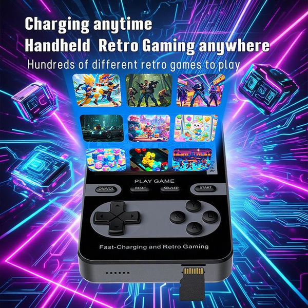 PowerPlay 5000: Retro Console + Magnetic Power Bank 2-in-1