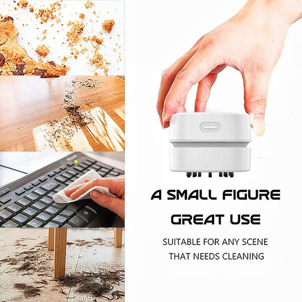 Desk Vacuum Cleaner, Upgraded Mini Desktop Vacuum More Durable Desk Accessory Sucks up Items and Crumbs from Desktop Drawer Countertop Ideal as an Easter White Elephant