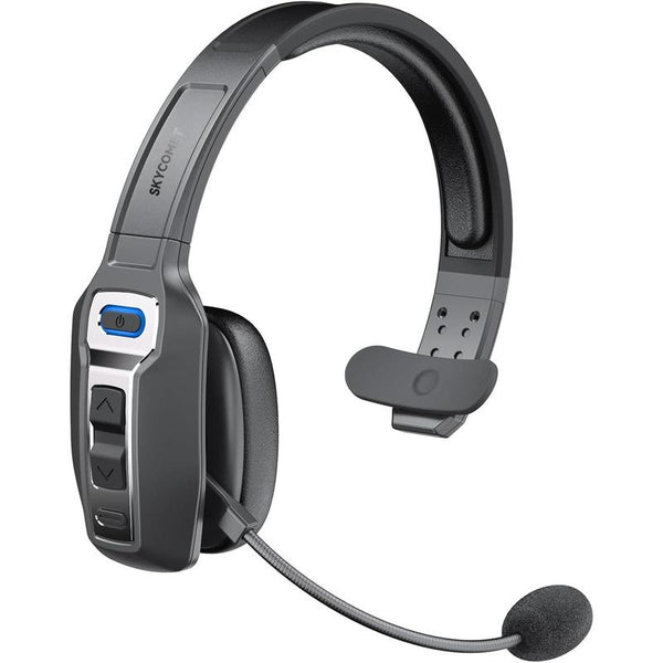 Bluetooth V5.2 Headset with AI Noise Cancelling Mic, 65-Hour Battery, Connect 2 Devices, Trucker Headset for Remote Work, Online Meetings and Business Travel Audio Headphone