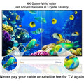 Smart TV Digital HD Antenna | 4K 1080P | 360° Signal Reception | No Cable Required, Easy Setup | Long Range | Amplified TV Reception | Works with Samsung LG Roku Fire TV & More