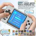 Handheld Game Console with 6000+ Video Games 5000Mah Retro Gaming Console 2-In-1 Portable Charger IPS Screen with Multiple Emulators