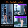 Multi Functional Projection Rear Camera Selfie Stick, Phone Tripod, with Selfie Monitor Screen and 2 LED Fill Lights,With Brush Tiktok Bluetooth Remote Control Scrolling ,For Content Creator Vlog Live Stream Video Recording