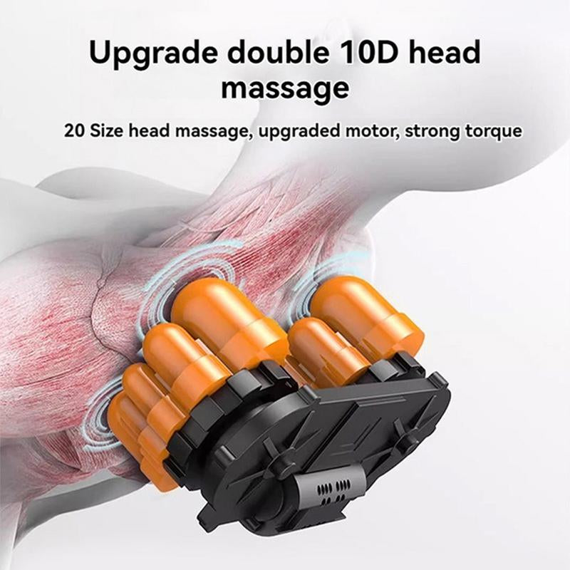 Admbm Shiatsu Back and Neck Massager, Back Massager Deep Tissue Kneading Neck and Shoulder Massage with Heat, Electric Massage Pillow Fathers Day Gift Ideas from Daughter Son(Wireless)