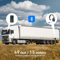Bluetooth V5.2 Headset with AI Noise Cancelling Mic, 65-Hour Battery, Connect 2 Devices, Trucker Headset for Remote Work, Online Meetings and Business Travel Audio Headphone