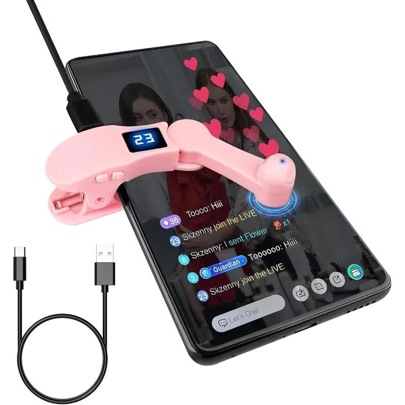 Auto Clicker for Iphone & Tiktok Live - Auto Tap, Auto Screen Tapper for Smart Phone, Customizable Timing for Social Media, Broadcasts Likes, Lightning Deal, Reward Task (Pink)