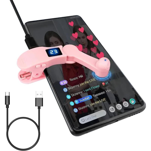 Auto Clicker for Iphone & Tiktok Live - Auto Tap, Auto Screen Tapper for Smart Phone, Customizable Timing for Social Media, Broadcasts Likes, Lightning Deal, Reward Task (Pink)
