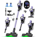 VICEASE Cordless Vacuum Cleaner 500W 46Kpa 50Mins Runtime Self-Standing Wall Mount Charging Stick Vacuum for Hard Floor Carpet Pet Hair Car with 3 Nozzles