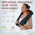 Admbm Shiatsu Back and Neck Massager, Back Massager Deep Tissue Kneading Neck and Shoulder Massage with Heat, Electric Massage Pillow Fathers Day Gift Ideas from Daughter Son(Wireless)