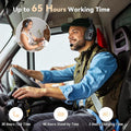 Bluetooth V5.2 Headset with AI Noise Cancelling Mic, 65-Hour Battery, Connect 2 Devices, Trucker Headset for Remote Work, Online Meetings and Business Travel Audio Headphone