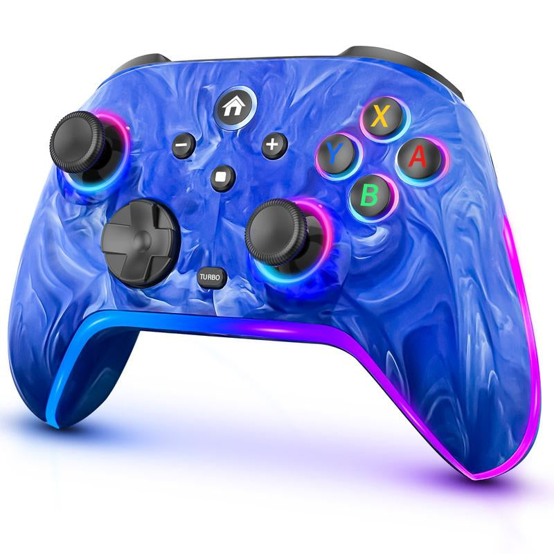 RBG Wireless Switch Controller for Nintendo Switch/Lite/Oled-Switch Pro Controller/Iphone/Android Game Stick,Programmable Game Joysticks for Nintendo Switch
