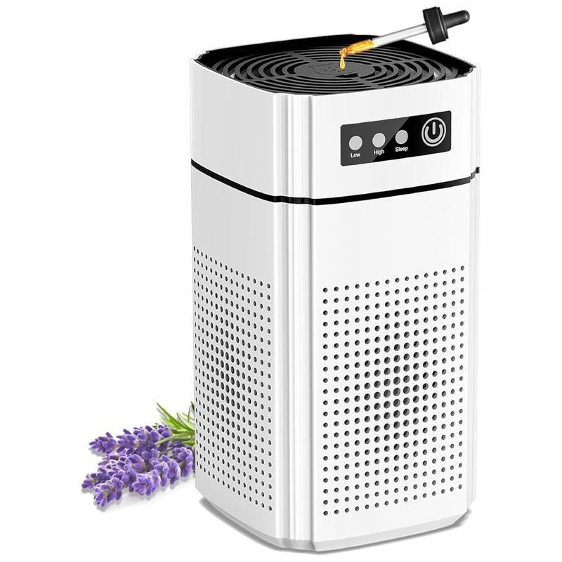 FRESHDEW Air Purifier for Home , up to 1300Ft² for Smoke Pet Dander Odors with Fragrance Sponge,H13 True HEPA Air Purifier Cleaner with 360° Air Inlet 15Db Sleep Mode#Tiktokshopbacktoschool