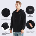 Women USB Heating Hoodies Men Vintage Gothic Heated Jacket Long Sleeve Streetwear Loose Coats Harajuku Sweatshirts
